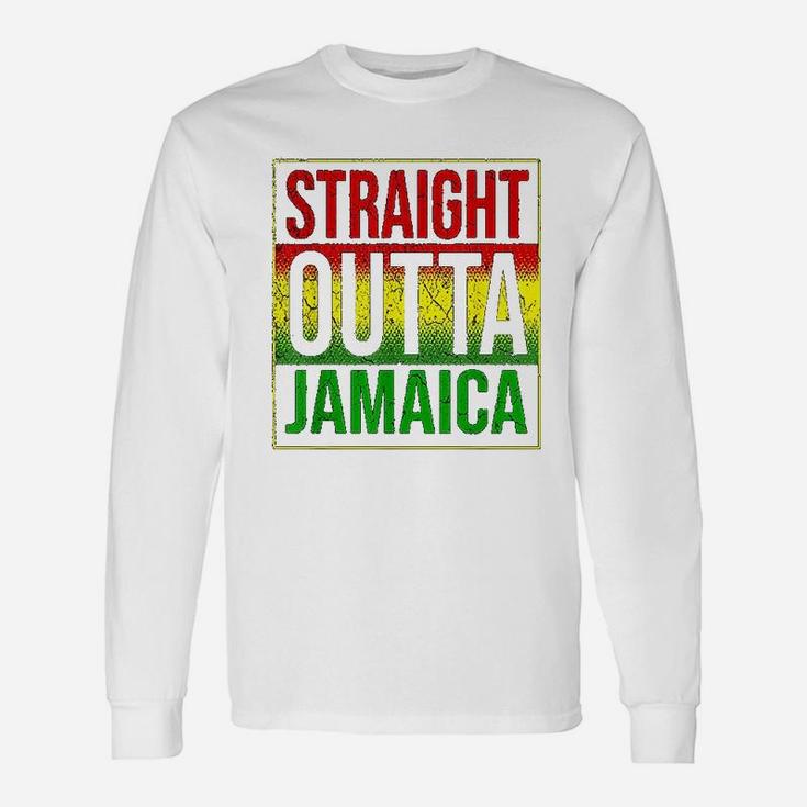 Jamaica Straight Outta Jamaica Rasta Long Sleeve T-Shirt