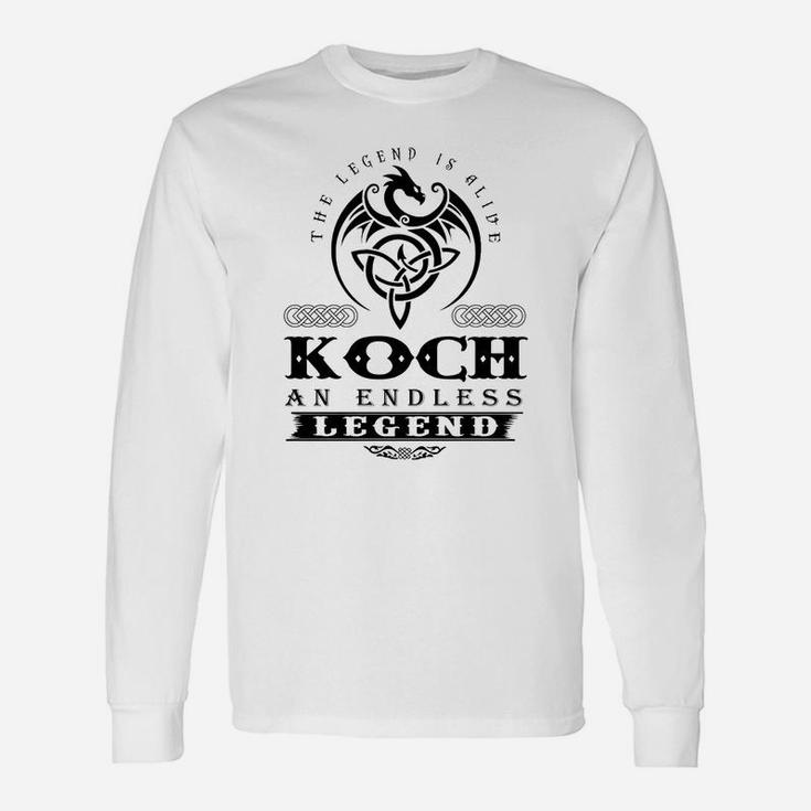 Koch The Legend Is Alive Koch An Endless Legend Colorblack Long Sleeve T-Shirt