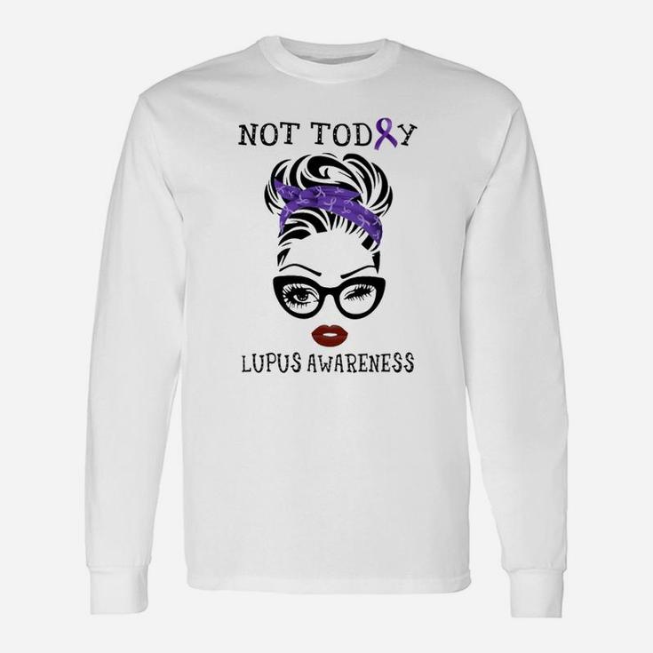L Awareness In May We Wear Purple Not Today Long Sleeve T-Shirt