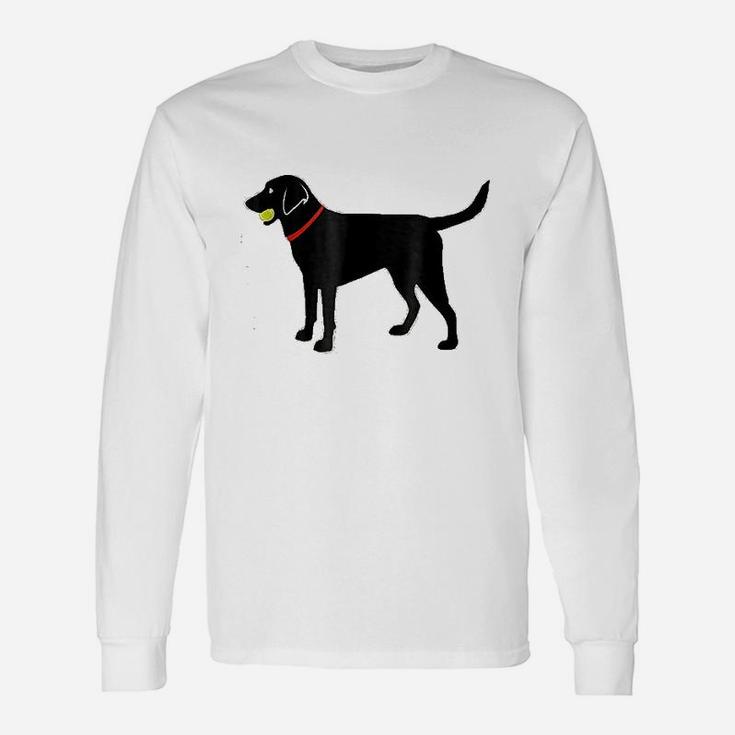 Labrador Retriever Fetch Black Lab Play Ball Long Sleeve T-Shirt