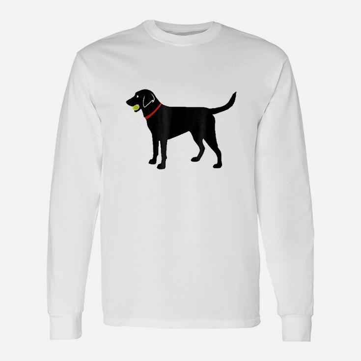 Labrador Retriever Fetch Black Lab Play Ball Long Sleeve T-Shirt