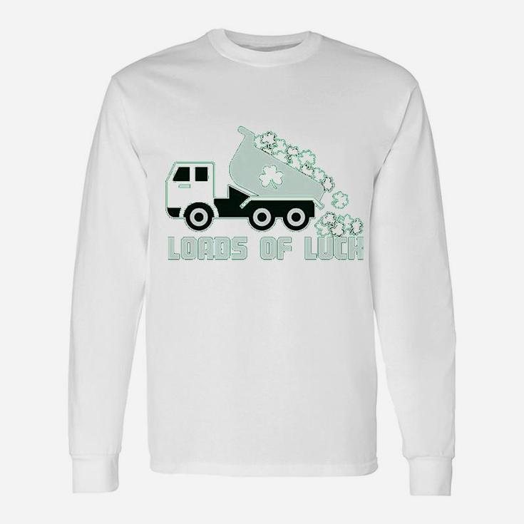 Loads Of Luck St Patricks Day Tractor Clover Long Sleeve T-Shirt
