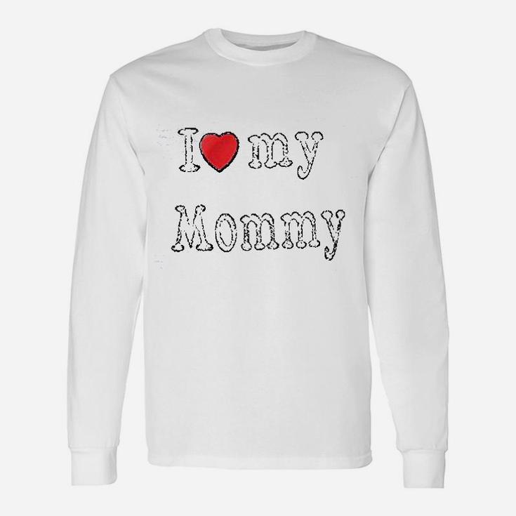 I Love Daddy Mommy Puppy, dad birthday gifts Long Sleeve T-Shirt