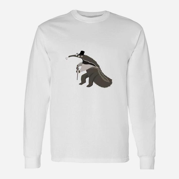 Lustiger Ameisenbär Mit Stock Langarmshirts