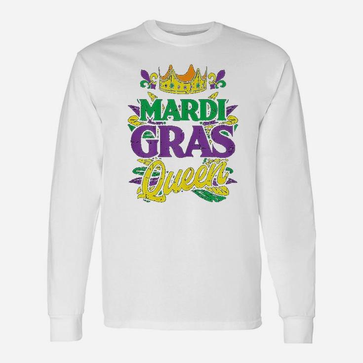 Mardi Gras Queen Crown Mardi Gras Carnival Long Sleeve T-Shirt