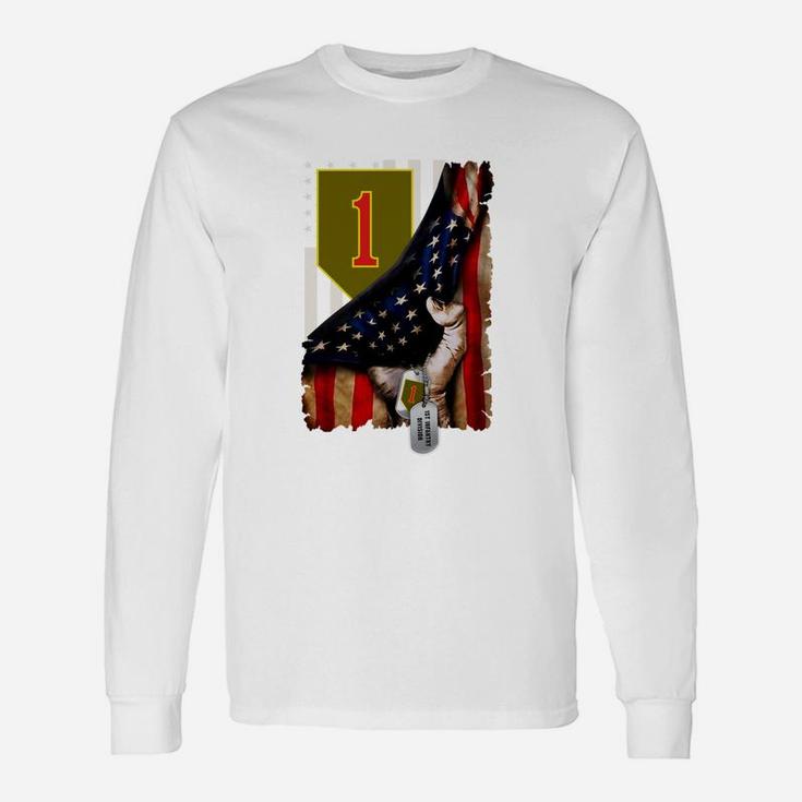 Meet My 1st Infantry Division Dad Jobs Long Sleeve T-Shirt