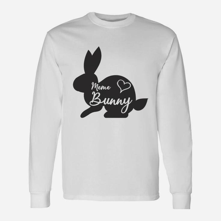 Meme Bunny Cute Adorable Easter Great Women Long Sleeve T-Shirt