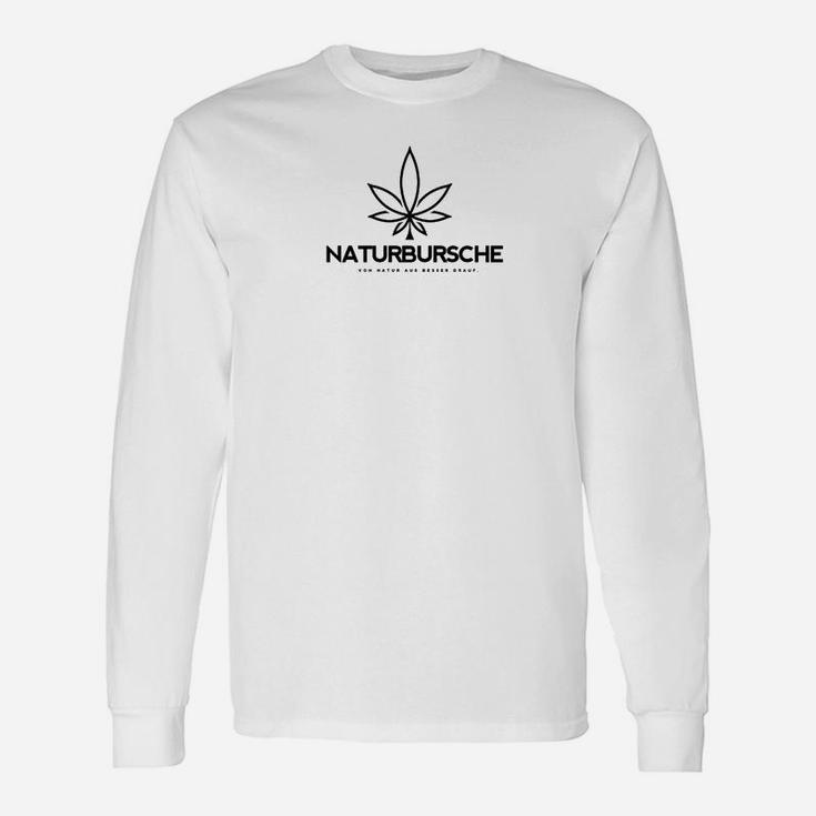 Naturbursche Marihuana-Blatt Langarmshirts, Klassisches Design