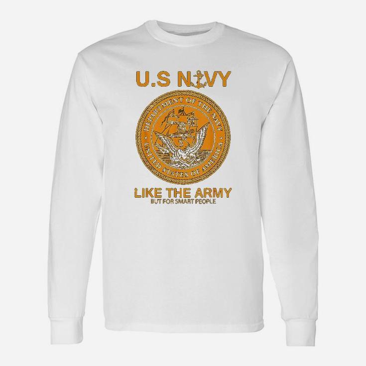 Navy United States Navy Army Parody Long Sleeve T-Shirt