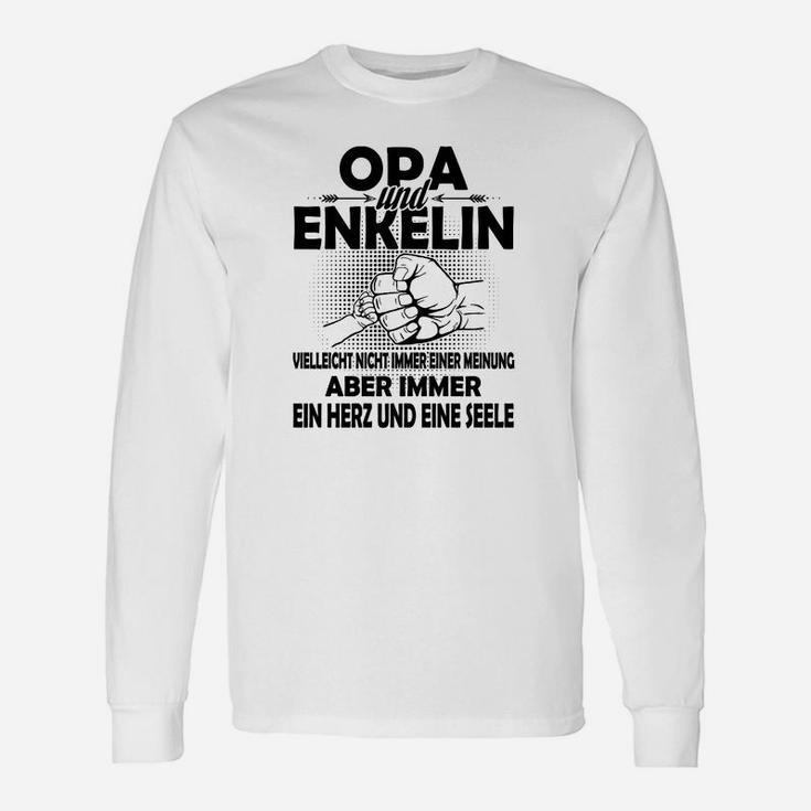 Opa und Enkelin Herz & Seele Langarmshirts, Familienbindung Tee