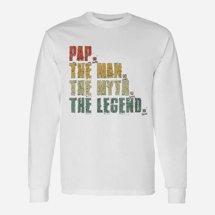 papa the man the myth the legend long sleeve shirt