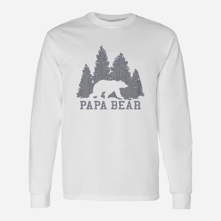 Papa Bear And Forest, best christmas gifts for dad Long Sleeve T-Shirt