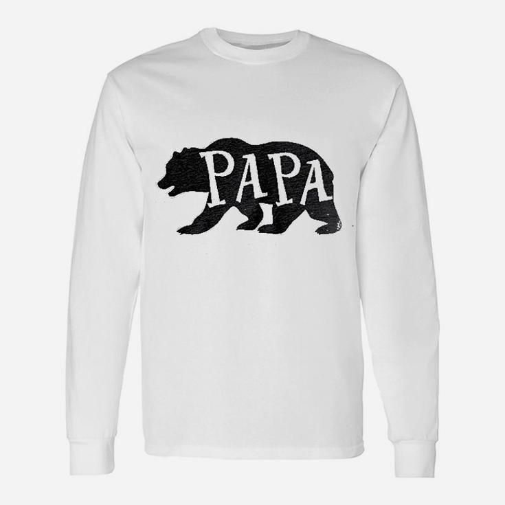 Papa Bear Husband Dad Long Sleeve T-Shirt