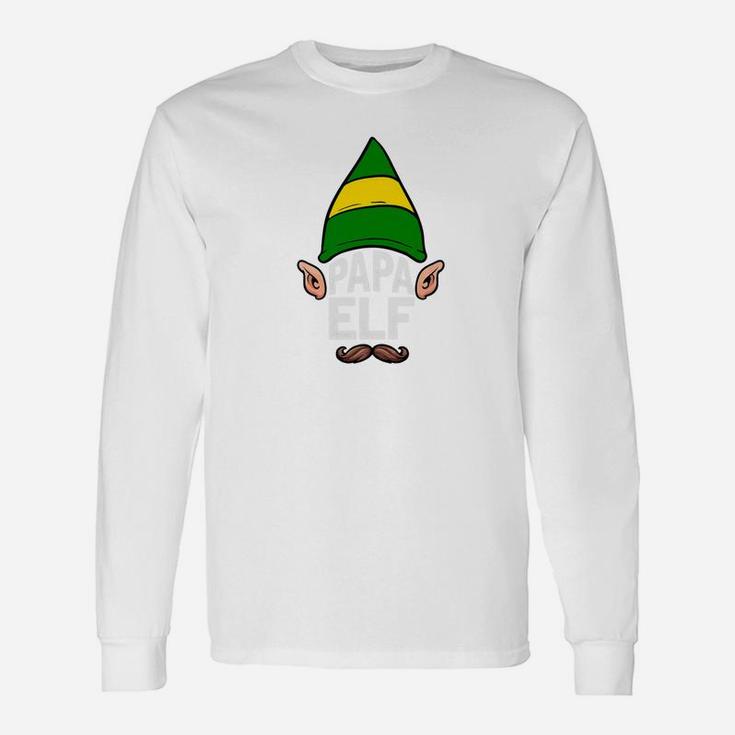Papa Elf Shirt Elf Christmas Long Sleeve T-Shirt