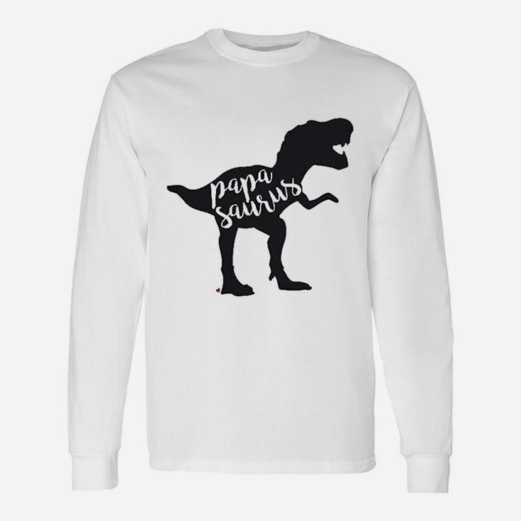 Papasaurus Dinosaur, best christmas gifts for dad Long Sleeve T-Shirt