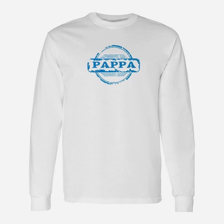 Pappa Distress Fathers Day Men Grandpa Premium Long Sleeve T-Shirt