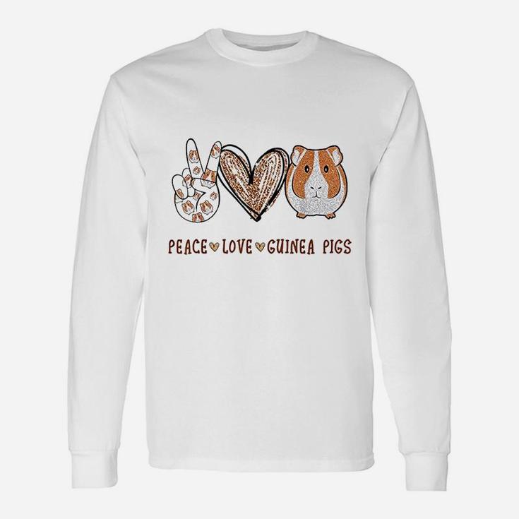Peace Love Guinea Pigs For Guinea Pigs Lover Long Sleeve T-Shirt