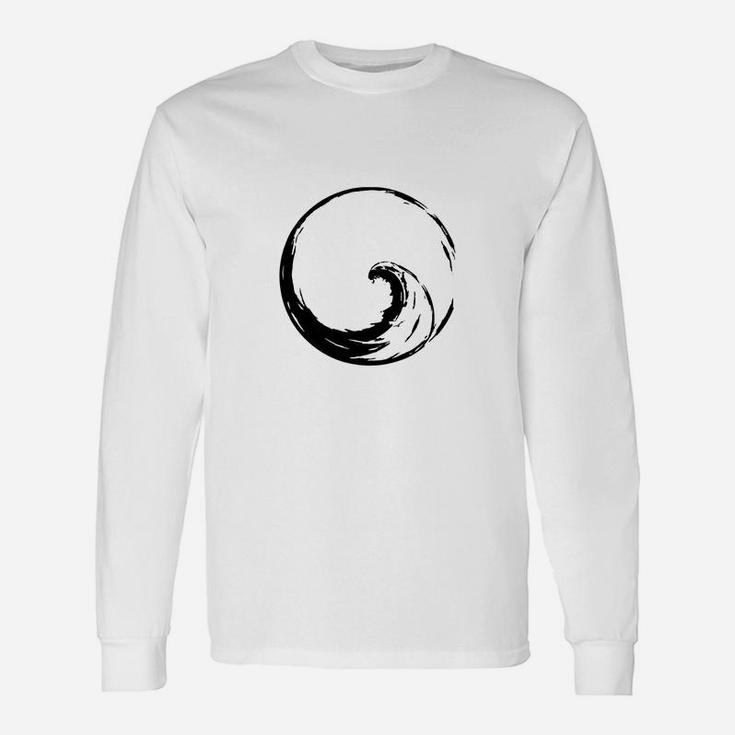 Peace Wave In Enso Circle Long Sleeve T-Shirt