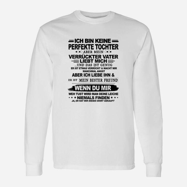 Personalisiertes Vater-Tochter Langarmshirts, Spruch Design für Geburtstage