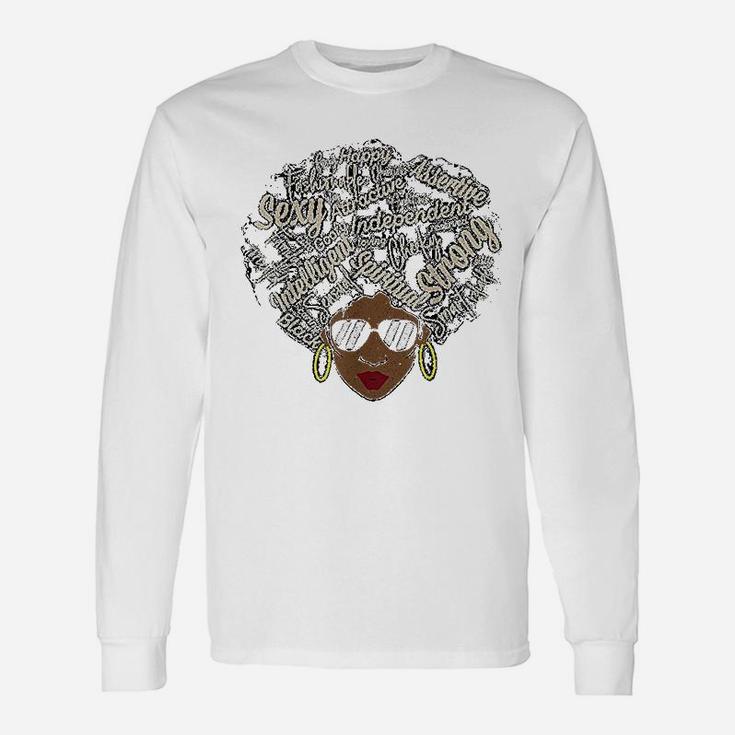 Powerful Roots Black History Month African I Love My Roots Long Sleeve T-Shirt