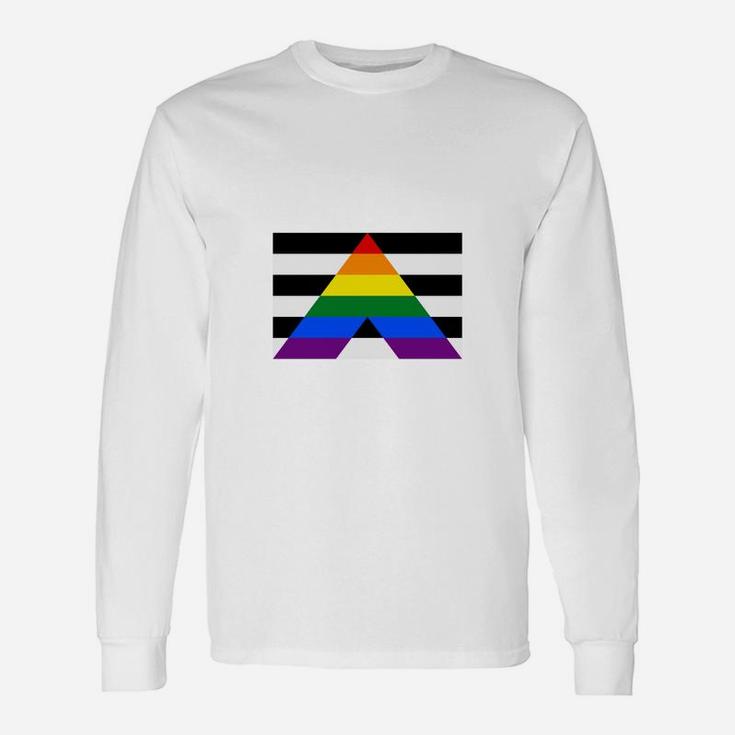 Pride Flag Straight Ally Pride Flag Long Sleeve T-Shirt