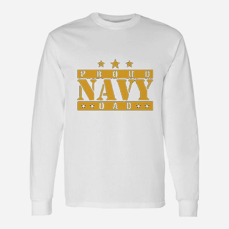 Proud Navy Dad Long Sleeve T-Shirt
