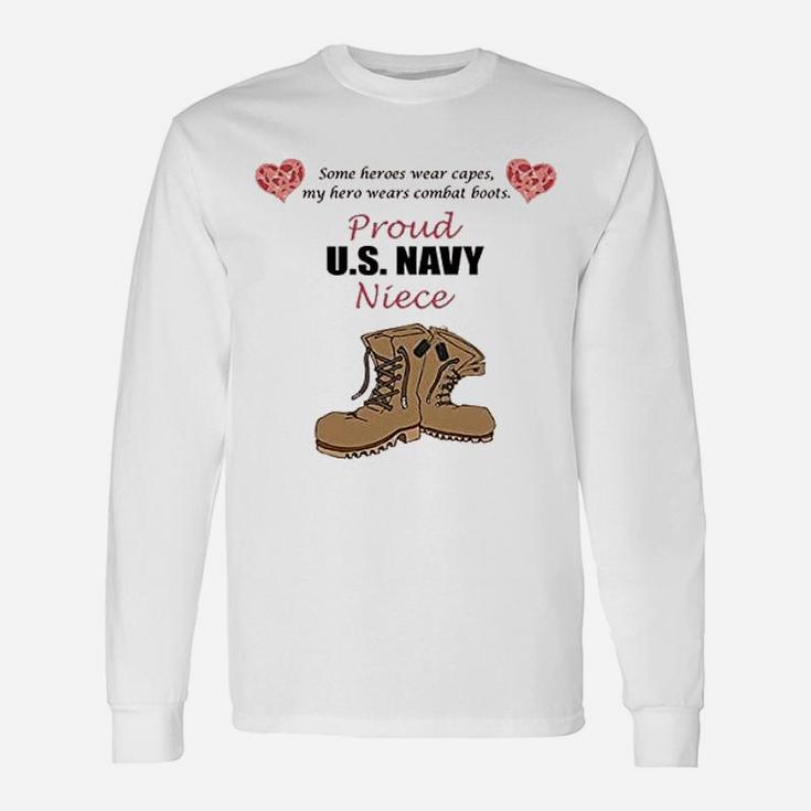 Proud Us Navy Niece Long Sleeve T-Shirt