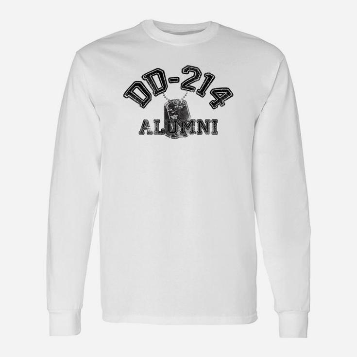 Proud Veteran Dd214 Alumni Dog Tag For Vets Long Sleeve T-Shirt