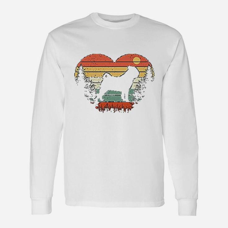 Pug Lovers Vintage Retro Dog Long Sleeve T-Shirt