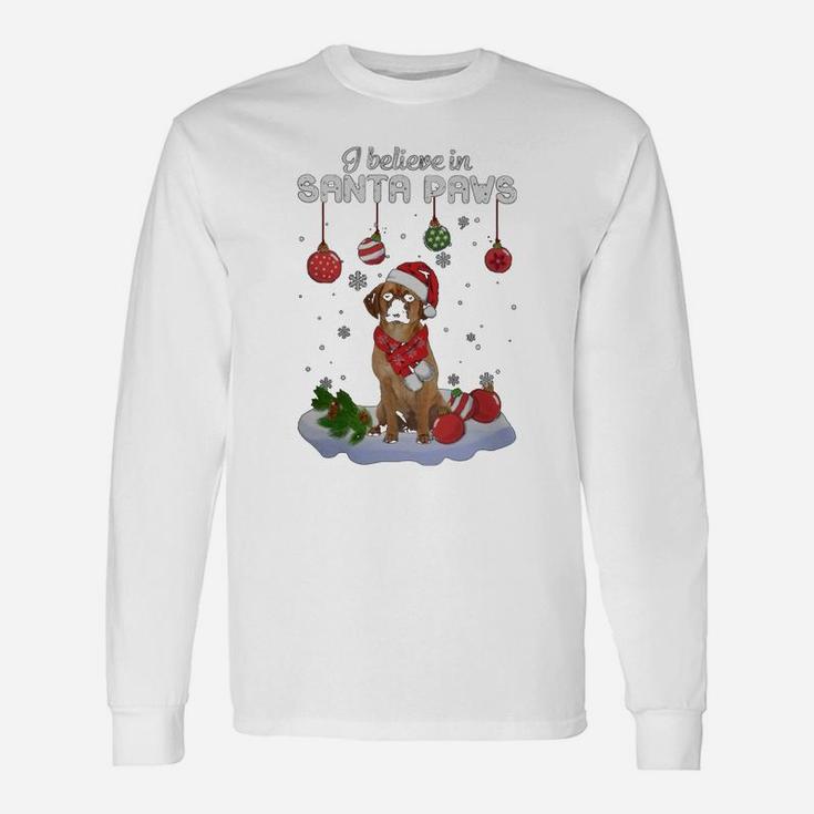 Puggle Santa Paws Classic Dog Christmas Long Sleeve T-Shirt