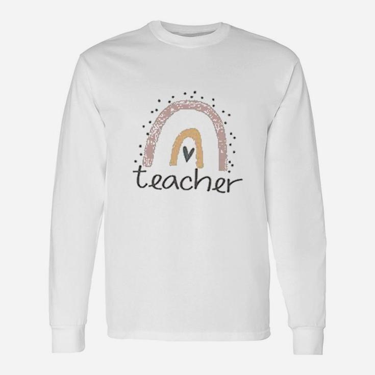 Rainbow Teacher Teachers Day Long Sleeve T-Shirt