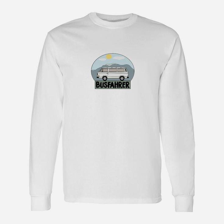 Retro Busfahrer Langarmshirts, Vintage Design für Berufsfahrer