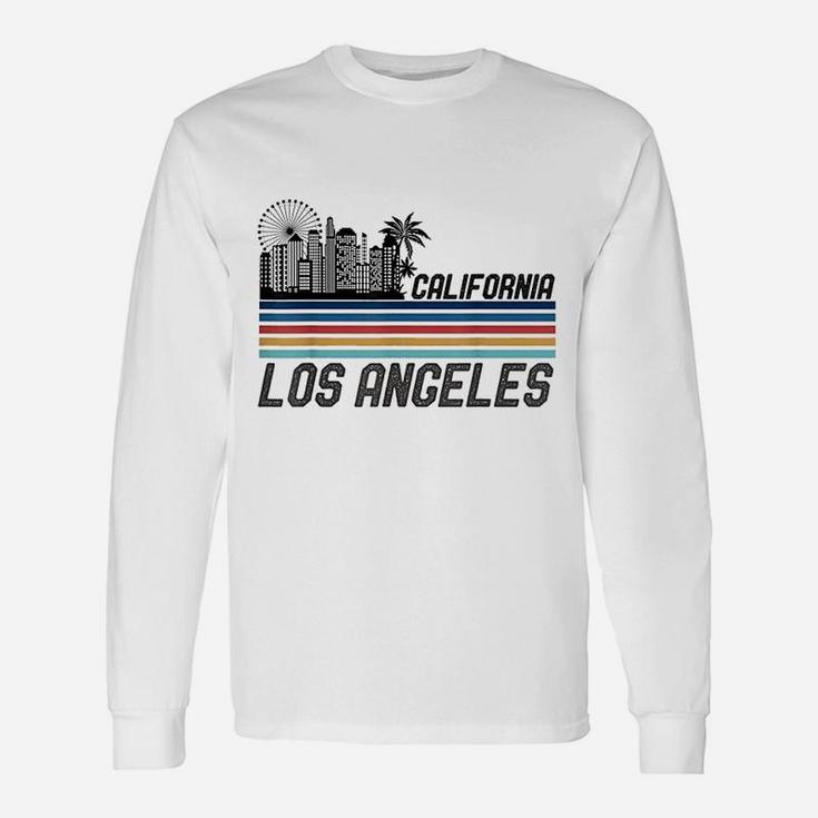 Retro Los Angeles Skyline Vintage 70s Los Angeles Long Sleeve T-Shirt