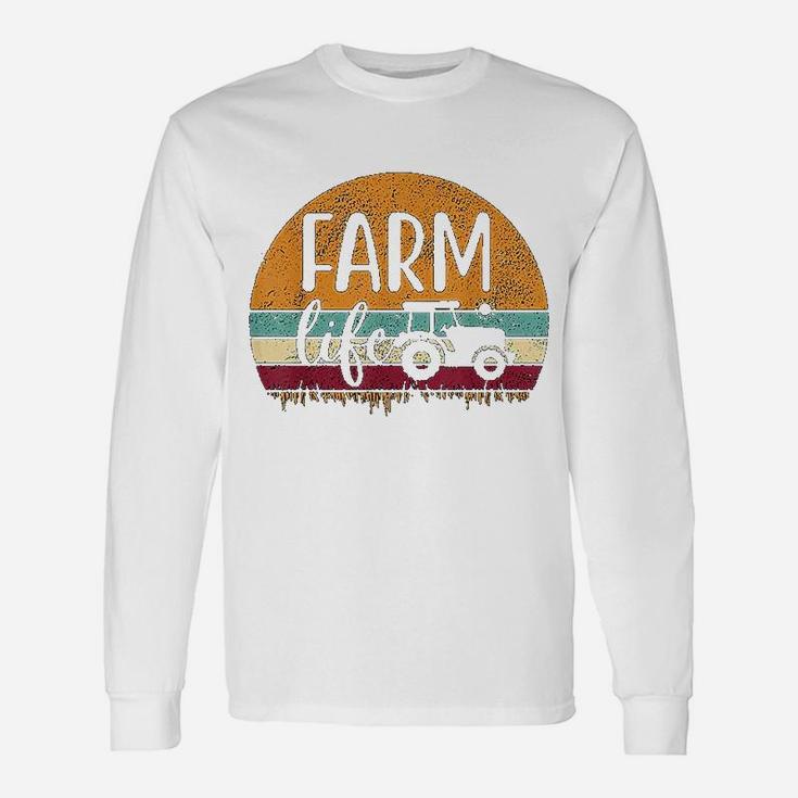 Retro Vintage Farm Life Long Sleeve T-Shirt