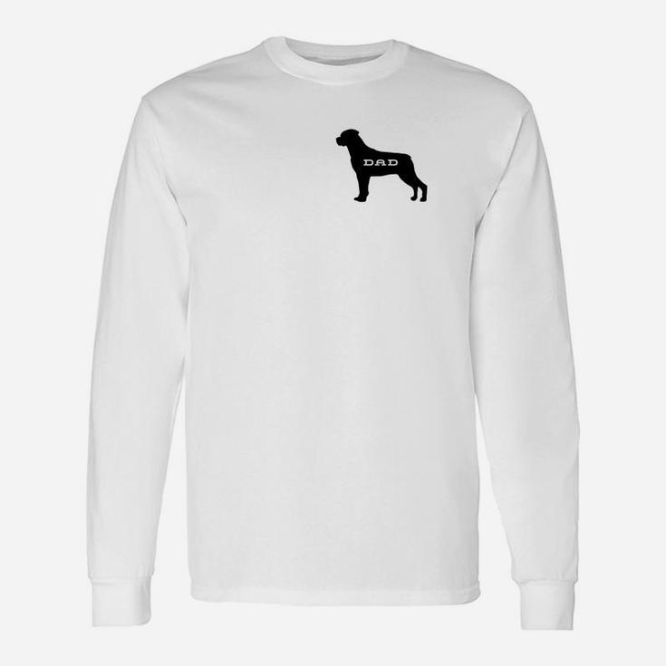 Rottweiler Dad Papa Fur Daddy Long Sleeve T-Shirt