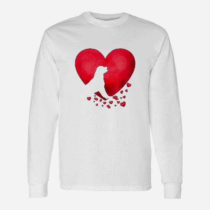 Rottweiler Heart Valentine Day Pet Puppy Dog Lover Long Sleeve T-Shirt