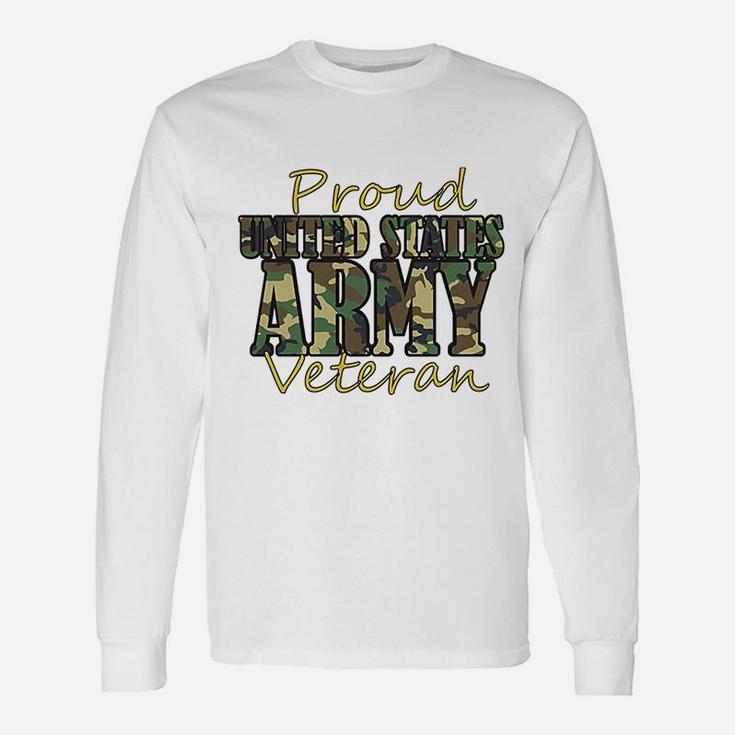 Royal Prints Proud United States Army Veteran Military Long Sleeve T-Shirt