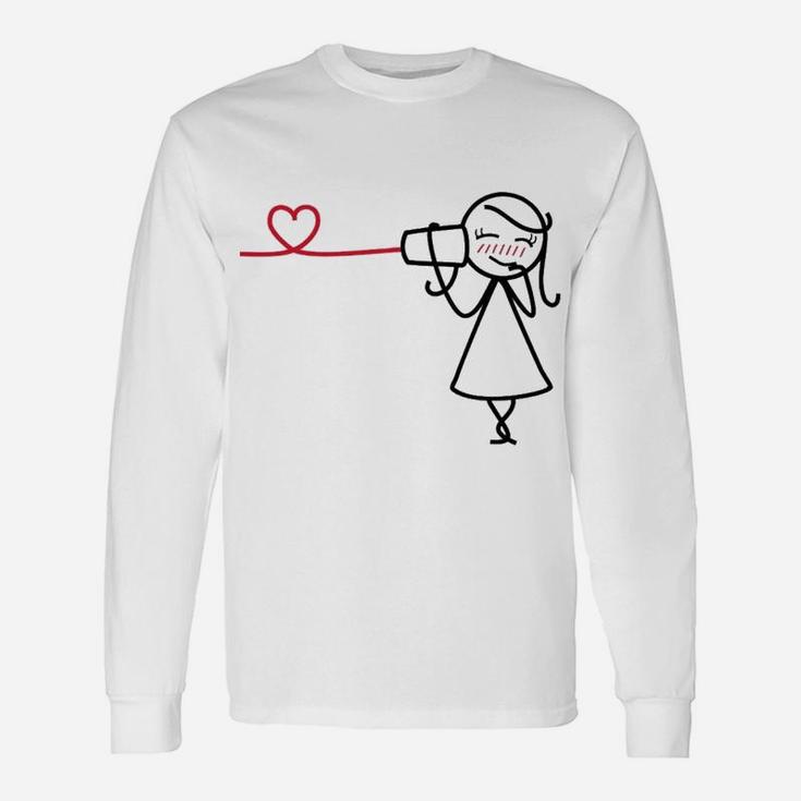 Say I Love You Couples Valentines Romantic Long Sleeve T-Shirt