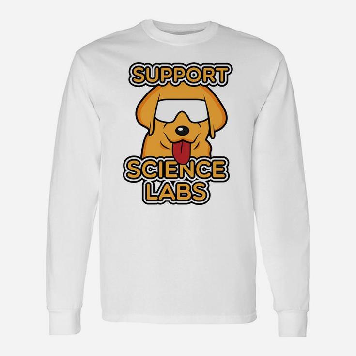 Science Nerds Geeks Scientists Dog Long Sleeve T-Shirt