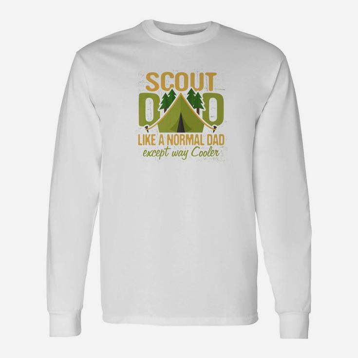 Scout Dad Cub Leader Boy Camping Scouting Men Long Sleeve T-Shirt