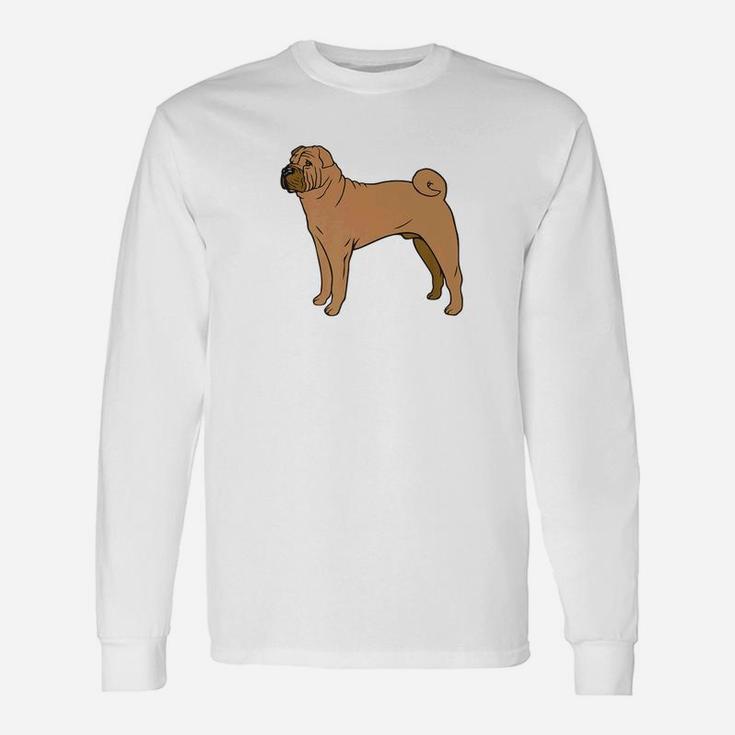 Sharpei Dog Breed For Animal Dogs Lover Long Sleeve T-Shirt