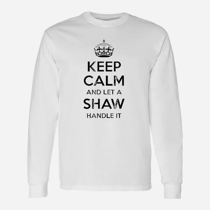 Shaw Surname Tree Birthday Reunion Idea Long Sleeve T-Shirt
