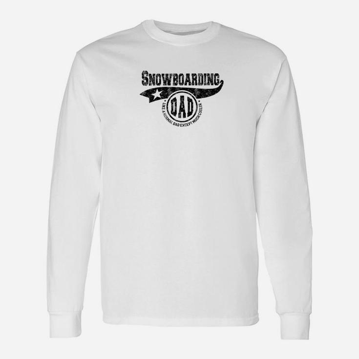 Snowboarding Dad Fathers Day Father Sport Men Long Sleeve T-Shirt