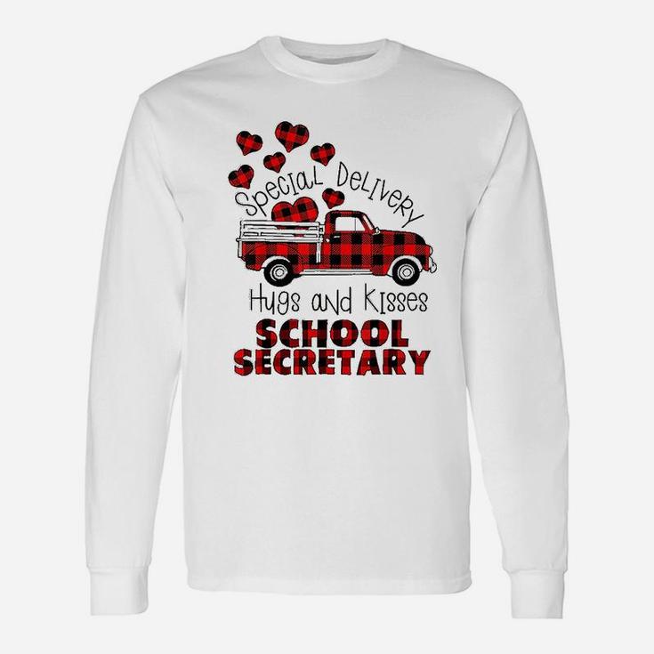 Special Delivery Hug And Kisses School Secretary Long Sleeve T-Shirt