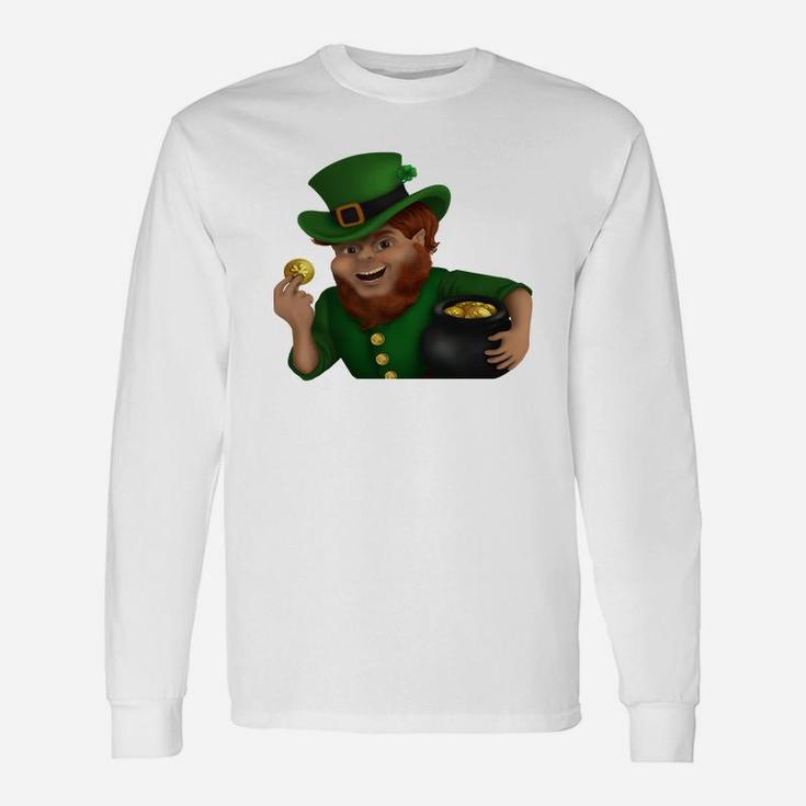 St Patrick S Day Lucky Leprechaun Long Sleeve T-Shirt