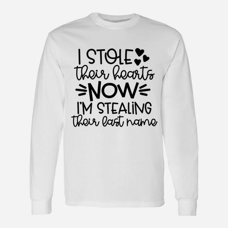 I Stole Their Heart And Now Their Last Name Youth Adoption Long Sleeve T-Shirt
