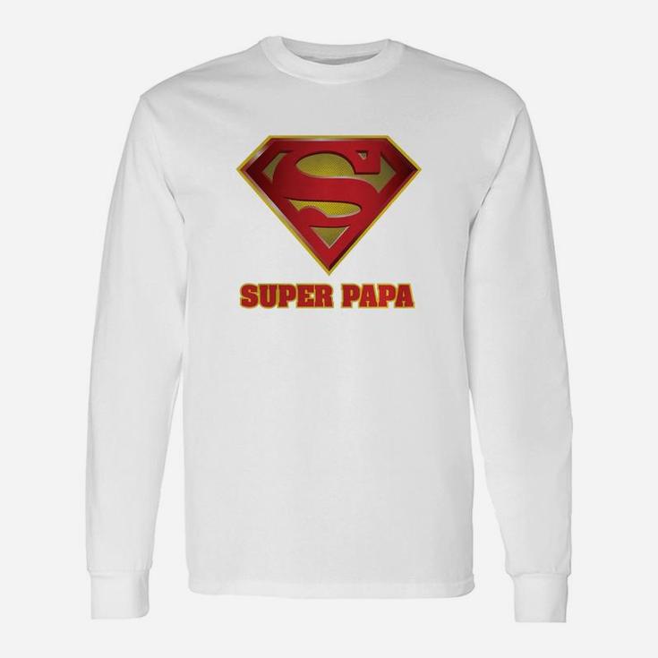 Super Papa, Fathers Day, Papa, best christmas gifts for dad Long Sleeve T-Shirt