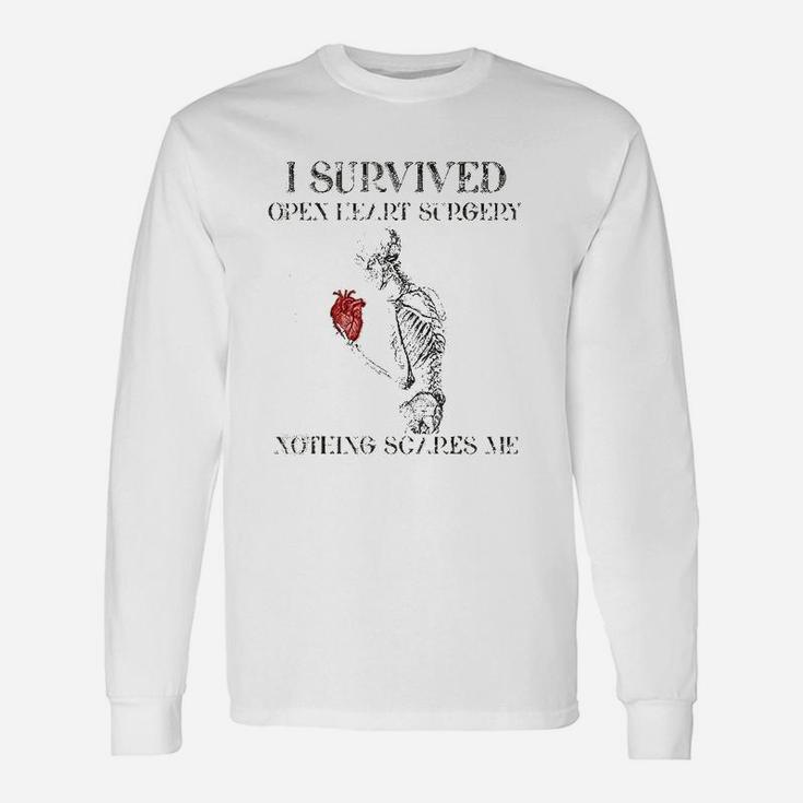 I Survived Open Heart Surgery Survivor Long Sleeve T-Shirt
