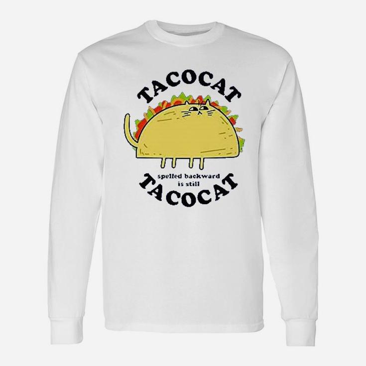Tacocat Spelled Backward Is Tacocat Long Sleeve T-Shirt