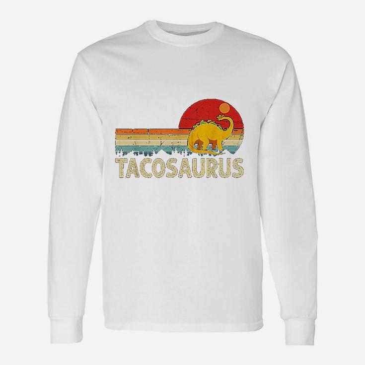 Tacosaurus Shirt Vintage Cinco De Mayo Taco Dinosaur Long Sleeve T-Shirt